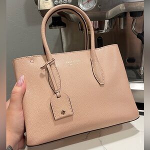 Kate Spade Eva Small Pebbled Leather Top Zip Crossbody Satchel